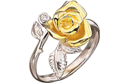 кольцо альдзена из коллекции цветы любви